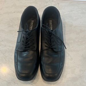 Kid’s black leather dress shoes